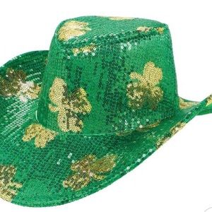 Saint Patrick Sequin cowboy hat